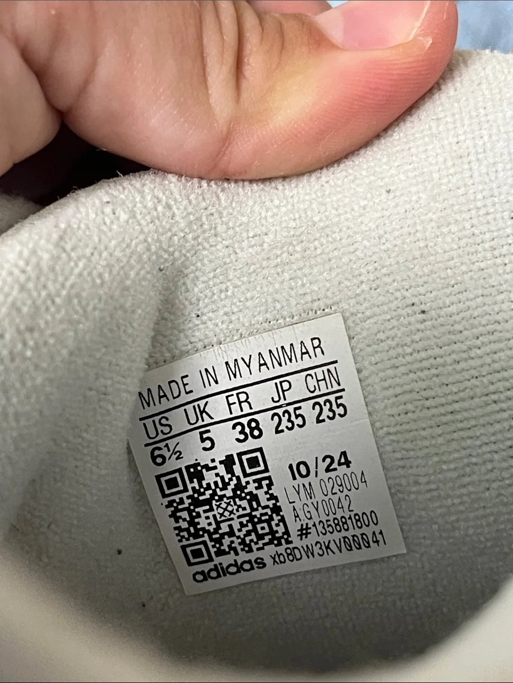 adidas Off-White Suede Sneakers with Black Three Stripes